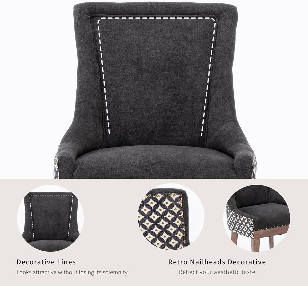 Dining Chairs Set of 4, Kitchen & Dining Room Chairs, Fabric Upholstered Dinning Chairs, Sillas De Comedor