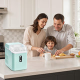 Nugget Ice Maker Countertop, Portable Ice Machine with 1.7L Water Tank, 26LBS/24H Fast Production, Auto-Cleaning &