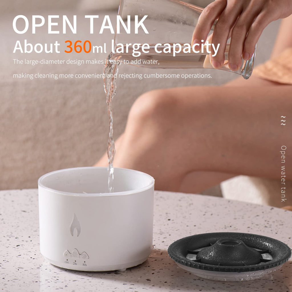 Essential Oil Diffuser, Volcano Diffuser/Humidifier, Flame and Volcano 2 Mist Mosdes, Included 50ML Hotel