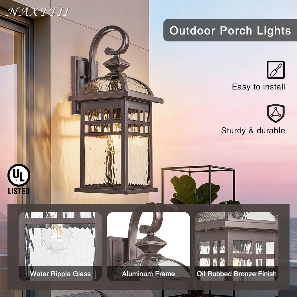 Outdoor Porch Lights Wall Mount Exterior Lighting Fixtures