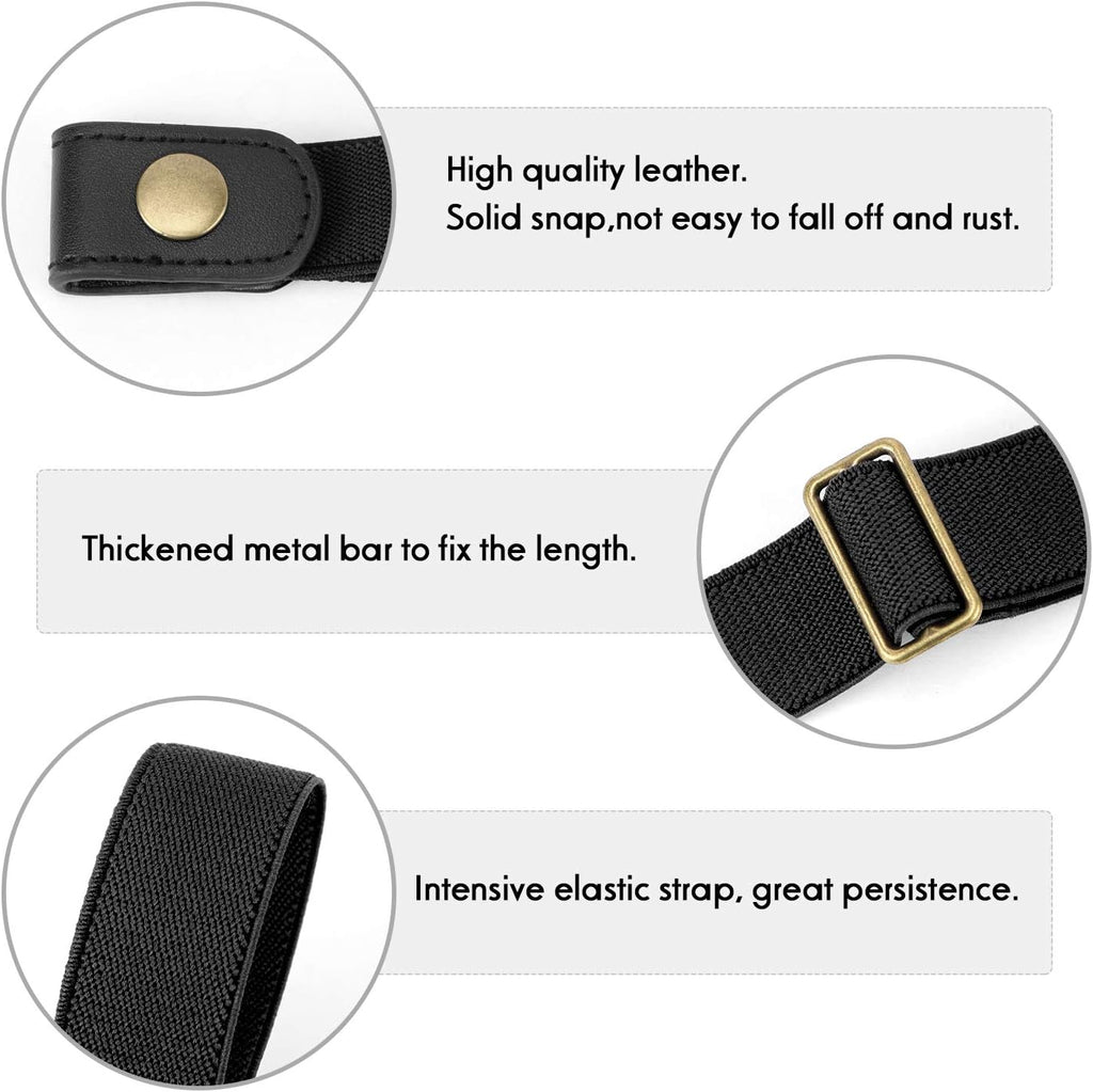 No Buckle Stretch Belt for Child Boys and Girls Buckle Free Kids Belt Up to 24 Inches