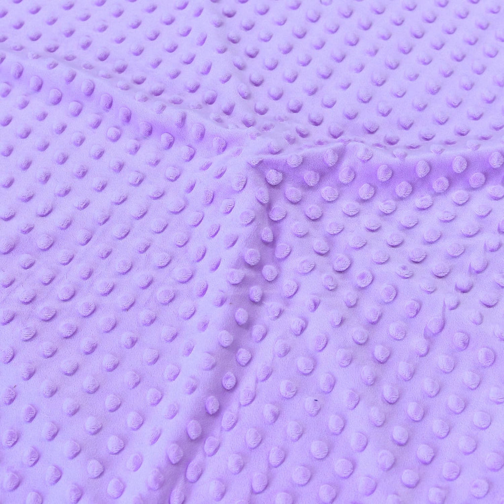 Purple Minky Dot Fabric, by The Yard, 36"x59"