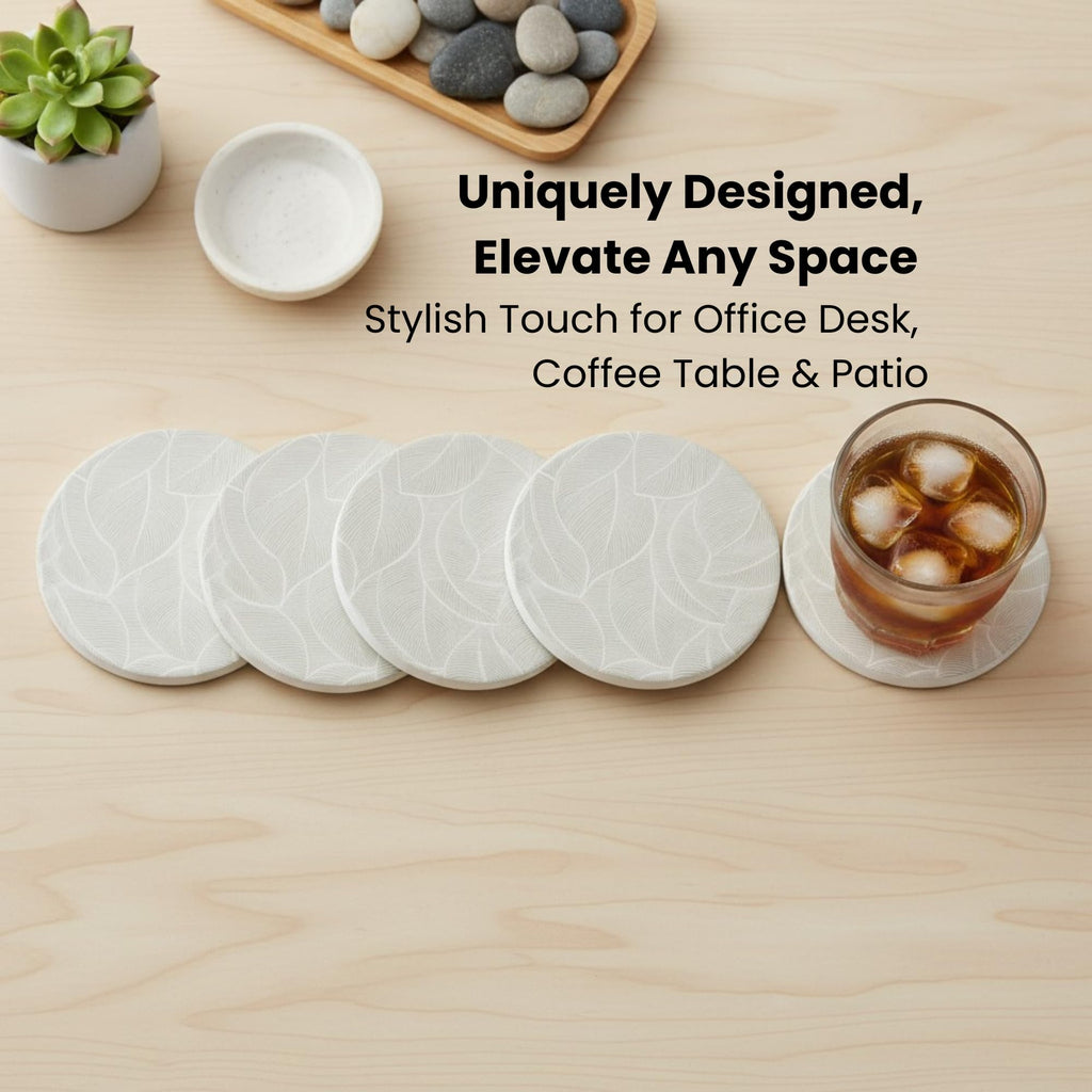 CeramicMarbleCoastersSetof6, AbsorbentDrinkCoastersforTable