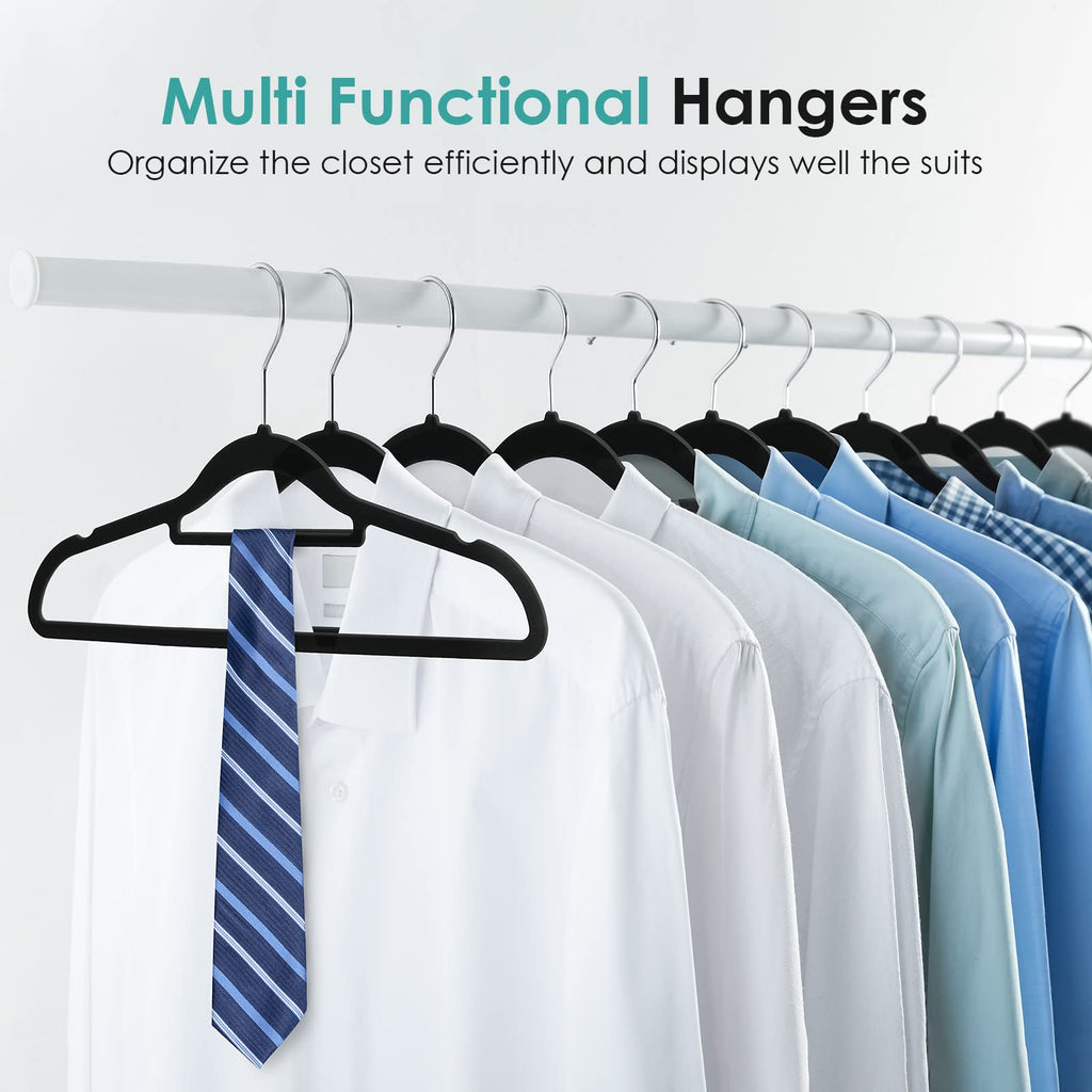 Velvet Hangers Non Slip Felt Hangers, Velvet Clothes Hangers Space Saving