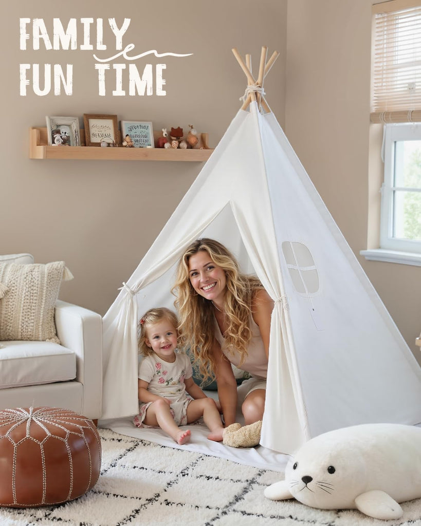 Teepee Tent Play Tents Girl Boy Indoor Outdoor Gift Playhouse Toy
