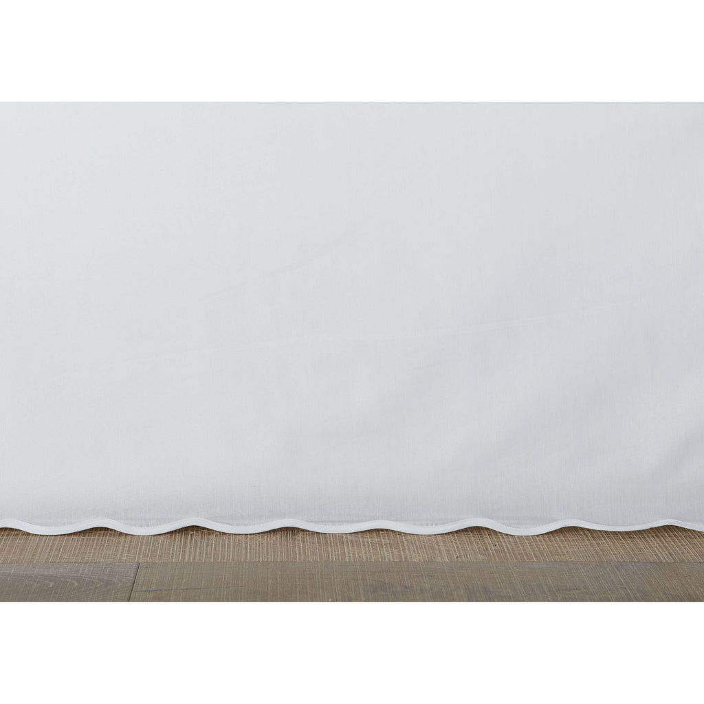 Cotton Bed Skirt with Split Corners, 15-Inch Drop