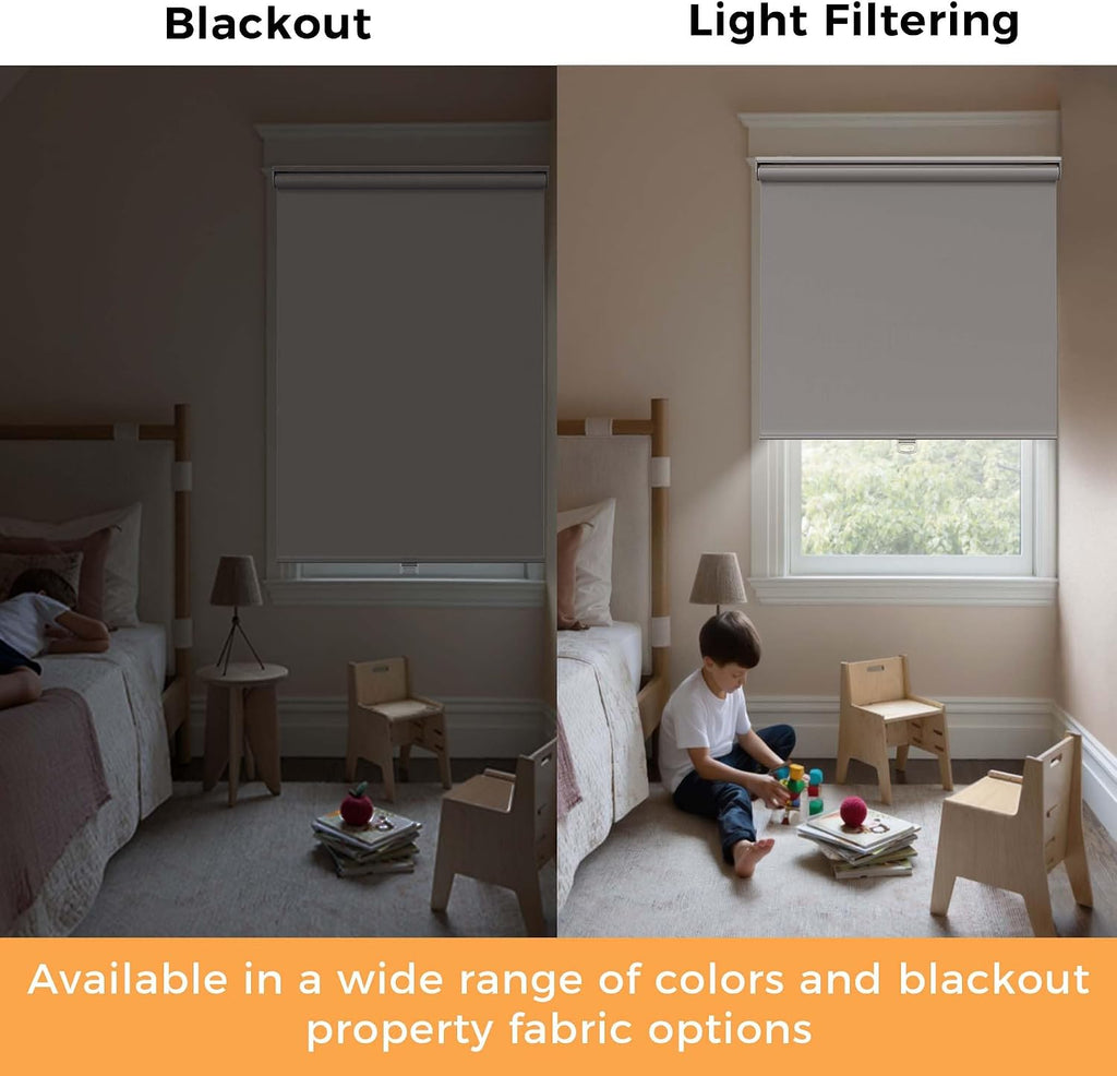 Window Blinds Cordless,Blackout Roller Shades,Blinds for Indoor Windows,Door Curtains,Room Darkening,Insulated UV
