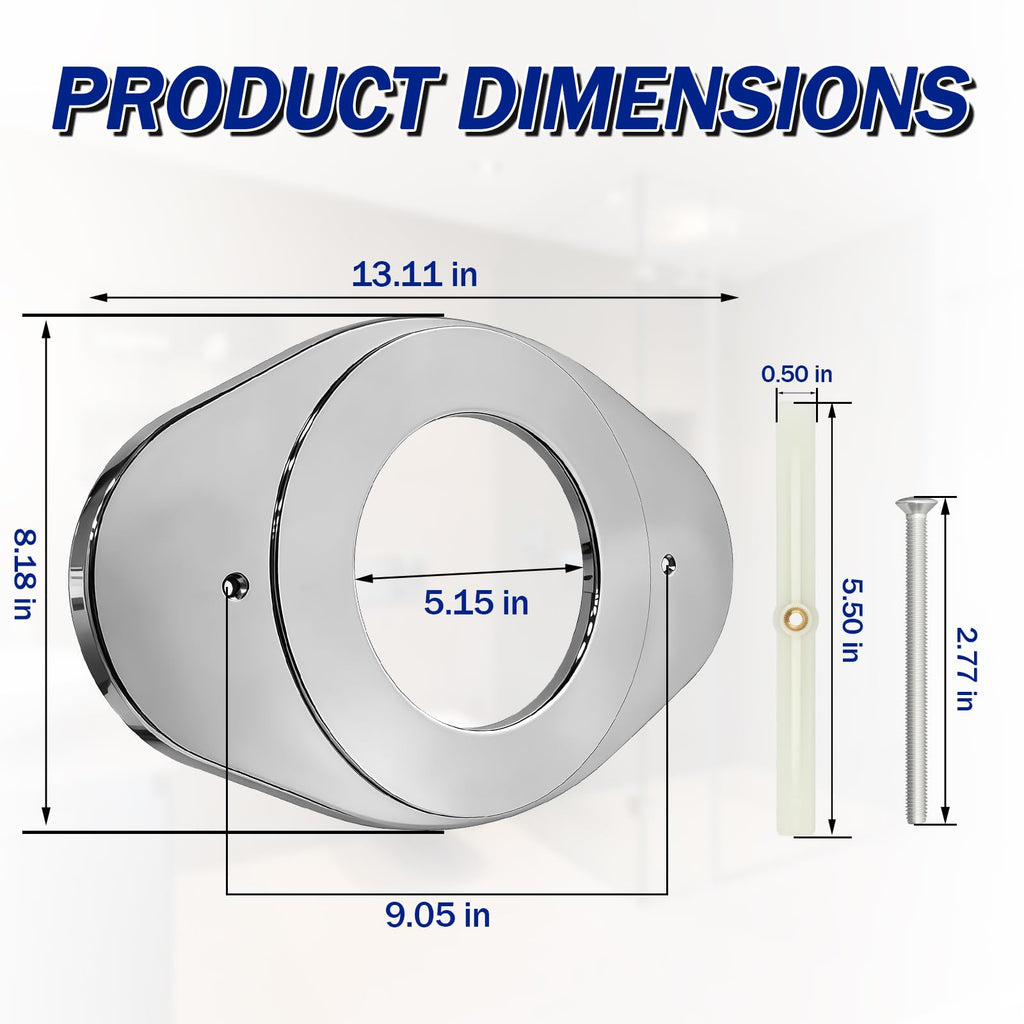 Universal Shower Renovation Cover Plate, Effortless Bathroom Upgrade