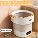 Portable Washing Machine,Mini Washer -20L Upgraded With Spin Basket,Small Clothes Folding Washing Machine Of Underwear