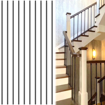1/2 inch Wrought Iron Balusters Square Balusters for Staircase Interior