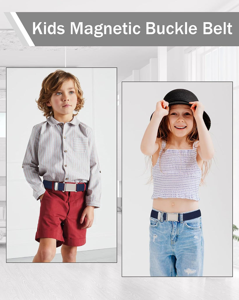 Kids Boys Girls Magnetic Belt,Toddler Elastic Adjustable Buckle