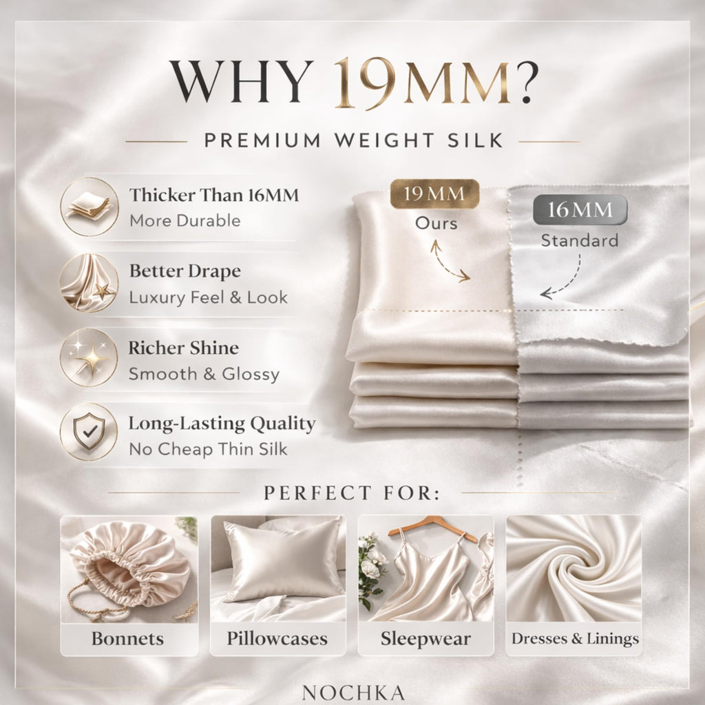 100% Pure Mulberry Silk Fabric by the Yard - Premium Solid Color Silk Fabric, Cut-to-Size, Soft and Luxurious for