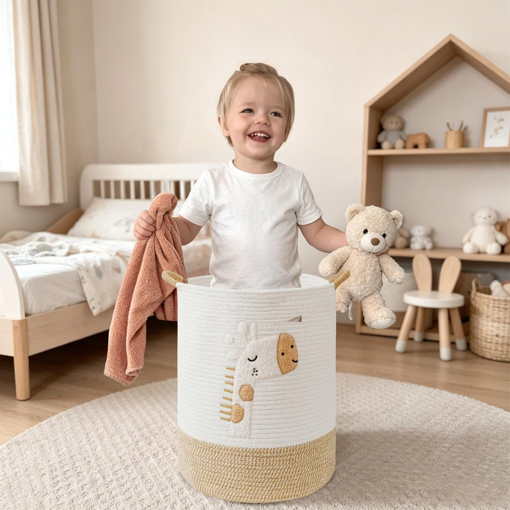 51L Baby Hamper Giraffe Laundry Basket Stuffed Animal Storage