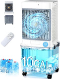 Portable Air Conditioners,Swamp Cooler Evaporative Air Cooler 2026 Upgraded Windowless with 10GAL Detachable Tank