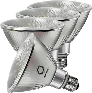 LED Light Bulbs PAR38 Full Glass, 27W=300W Equivalent 4000 Lumens Ultra Bright 20000 Hours Classic Flood Light Bulbs