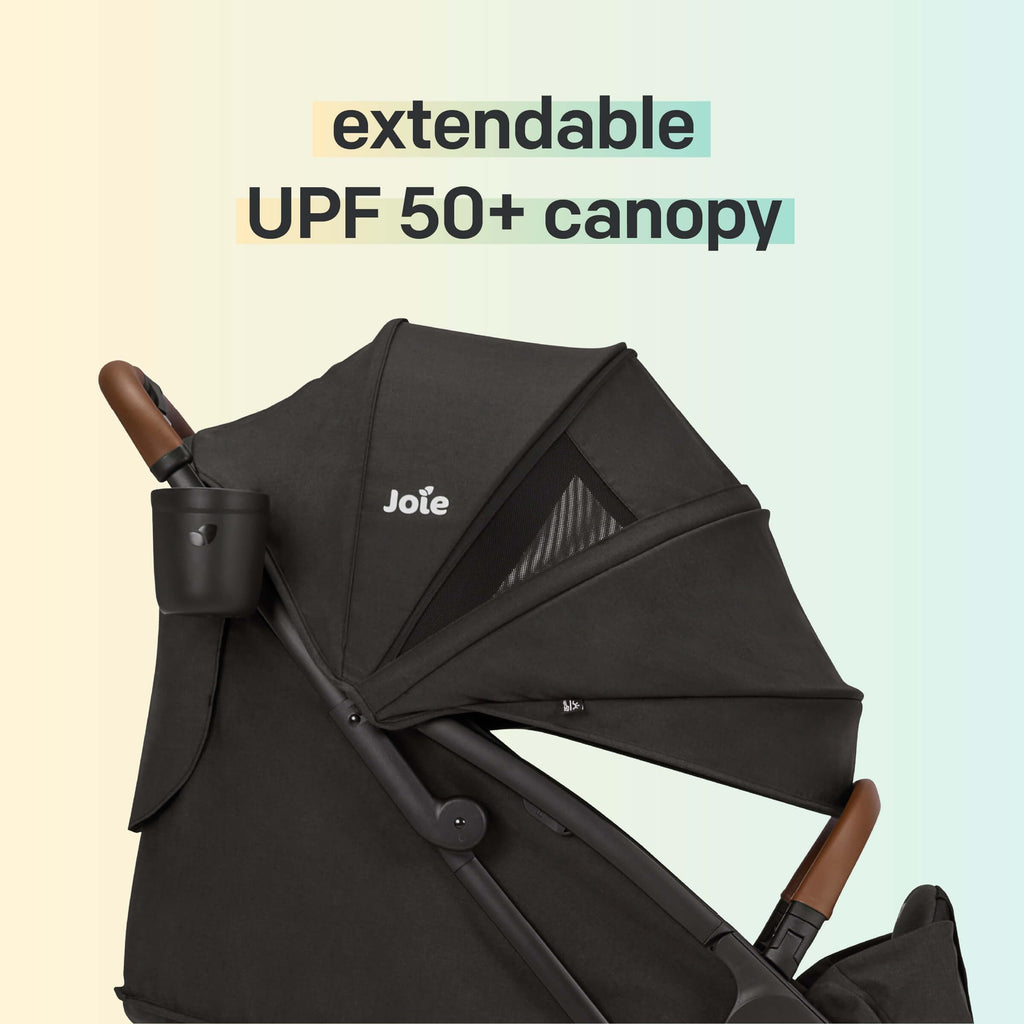 Joie Nutmeg Travel Stroller & Mint Latch Baseless Car Seat Travel System
