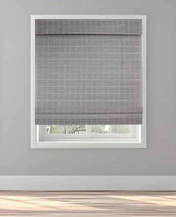 Cordless Bamboo Window Blind Sun Shade, Light Filtering Roman Shades (Natural Bamboo, W72 X L64)