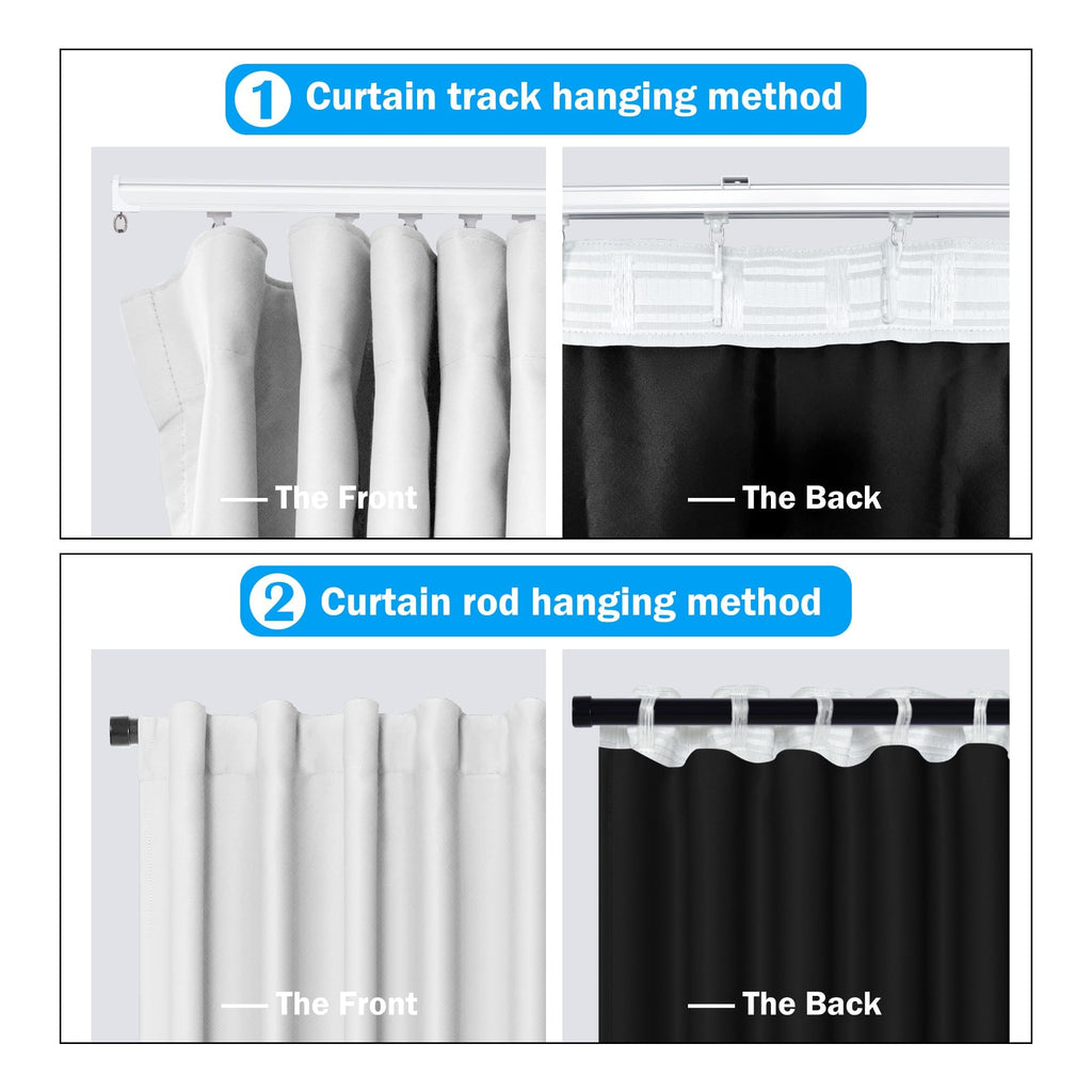 Room Divider Curtains Total Blackout Privacy Curtain Panel Room Thermal Insulated Noise Reduction Curtains Window