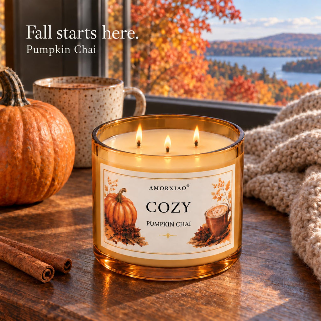 Autumn Ritual Trio, 3 Large 3-Wick Fall Scented Candles