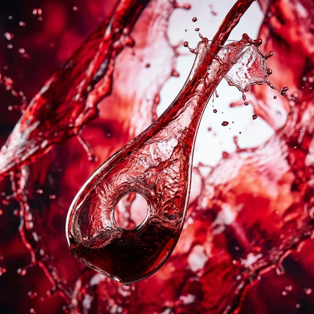 Crystal Wine Decanter - Snail Shaped Hand Blown Red Wine Carafe, 1000ml Aerator & Dispenser Bar