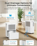 2000 Sq.ft Dehumidifier for Basement, 30 Pint Dehumidifiers for Home with Drain Hose, Quiet Operation