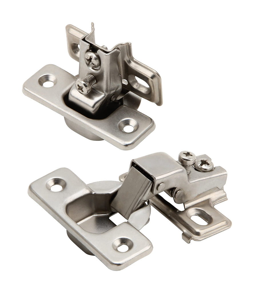 1/2 inch Overlay Concealed Cabinet Hinges, Self-Closing Short Arm European Hinge for Face Frame Cabinets, 105Deg