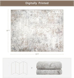 Washable Rugs 8x10 Area Rugs for Living Room,Modern Abstract Rugs for Bedroom,Large Carpets,Ultra Soft Faux Wool Retro