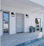 Outdoor Wall Lantern, Wall Sconce as Porch Lighting Fixture, E26 Medium Base 60W Max., Aluminum Housing Plus Glass
