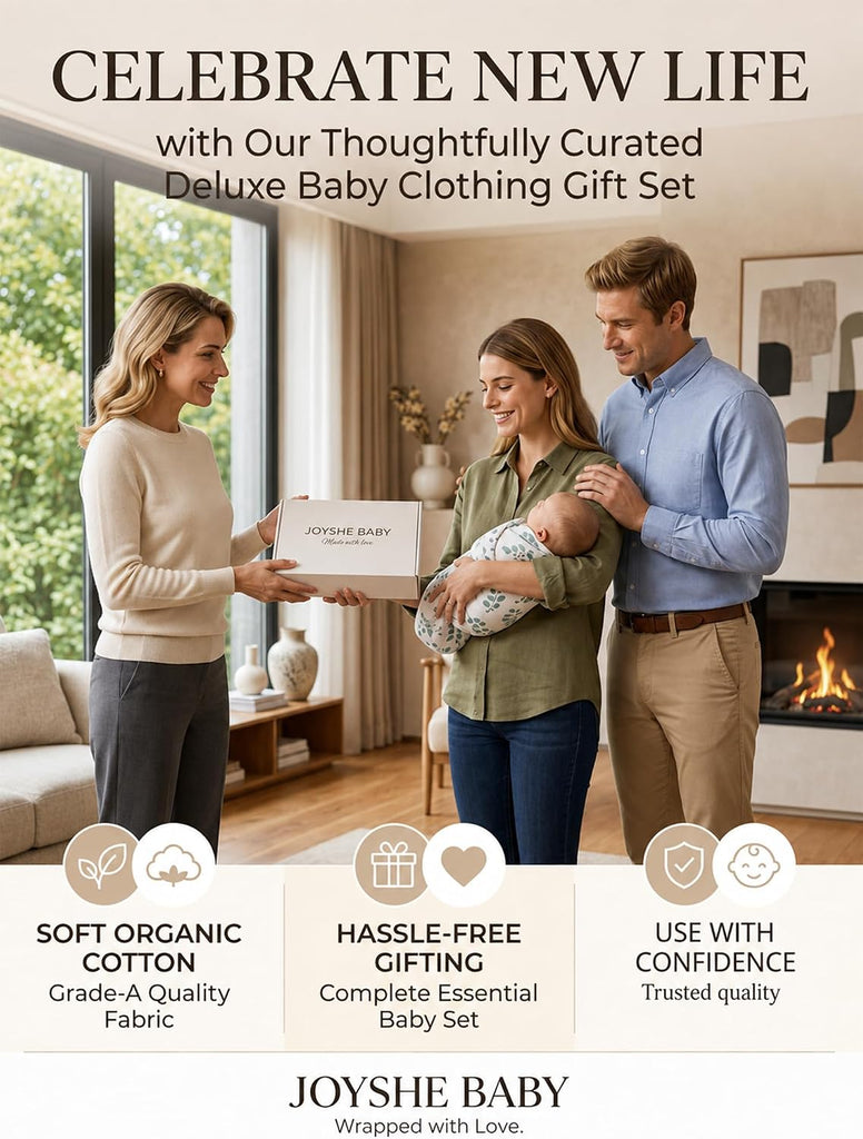 Newborn Baby Gift Set, Piece Layette Set for Boys & Girls, 0