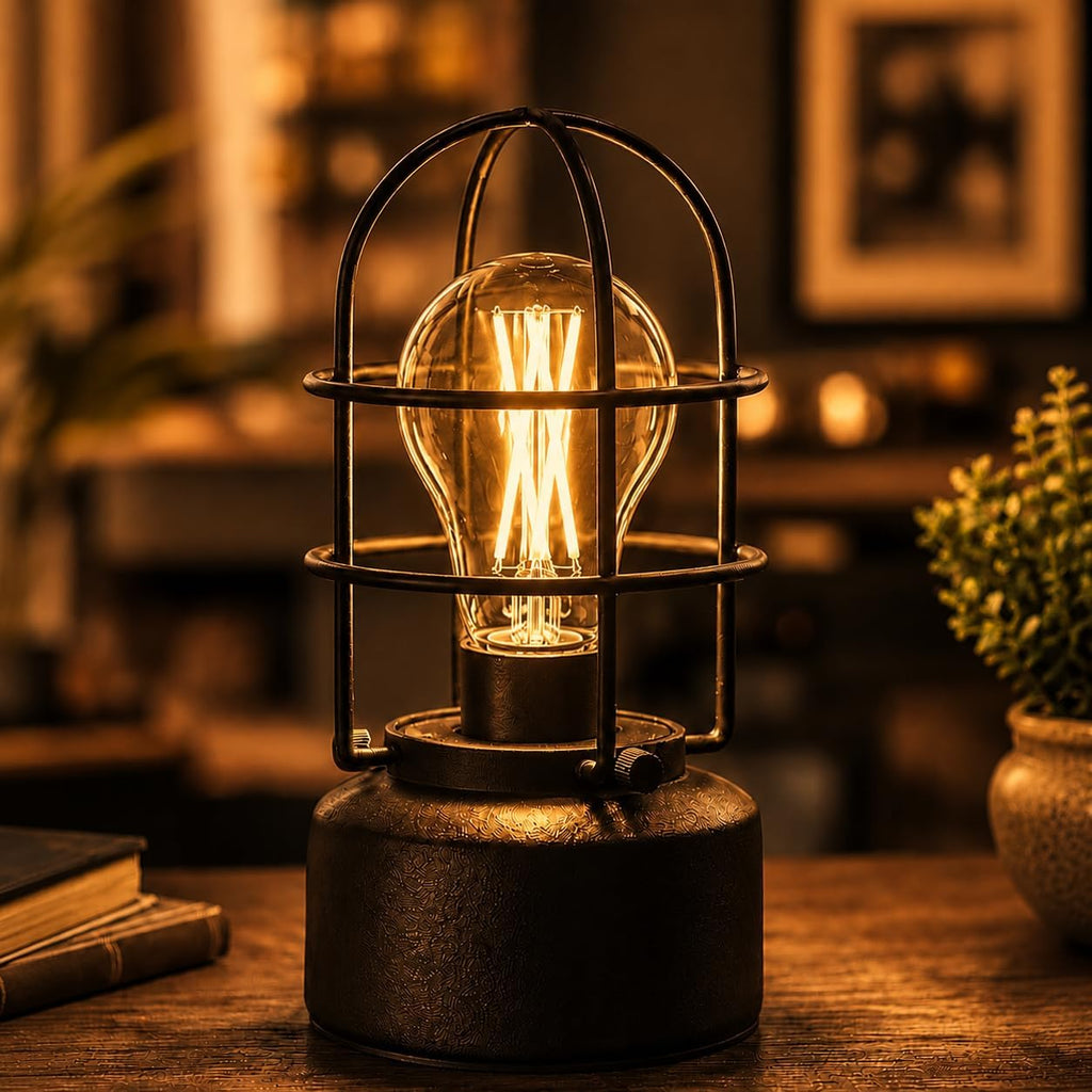 A19 Vintage Dimmable LED Light Bulbs, E26 Base 60W Equivalent