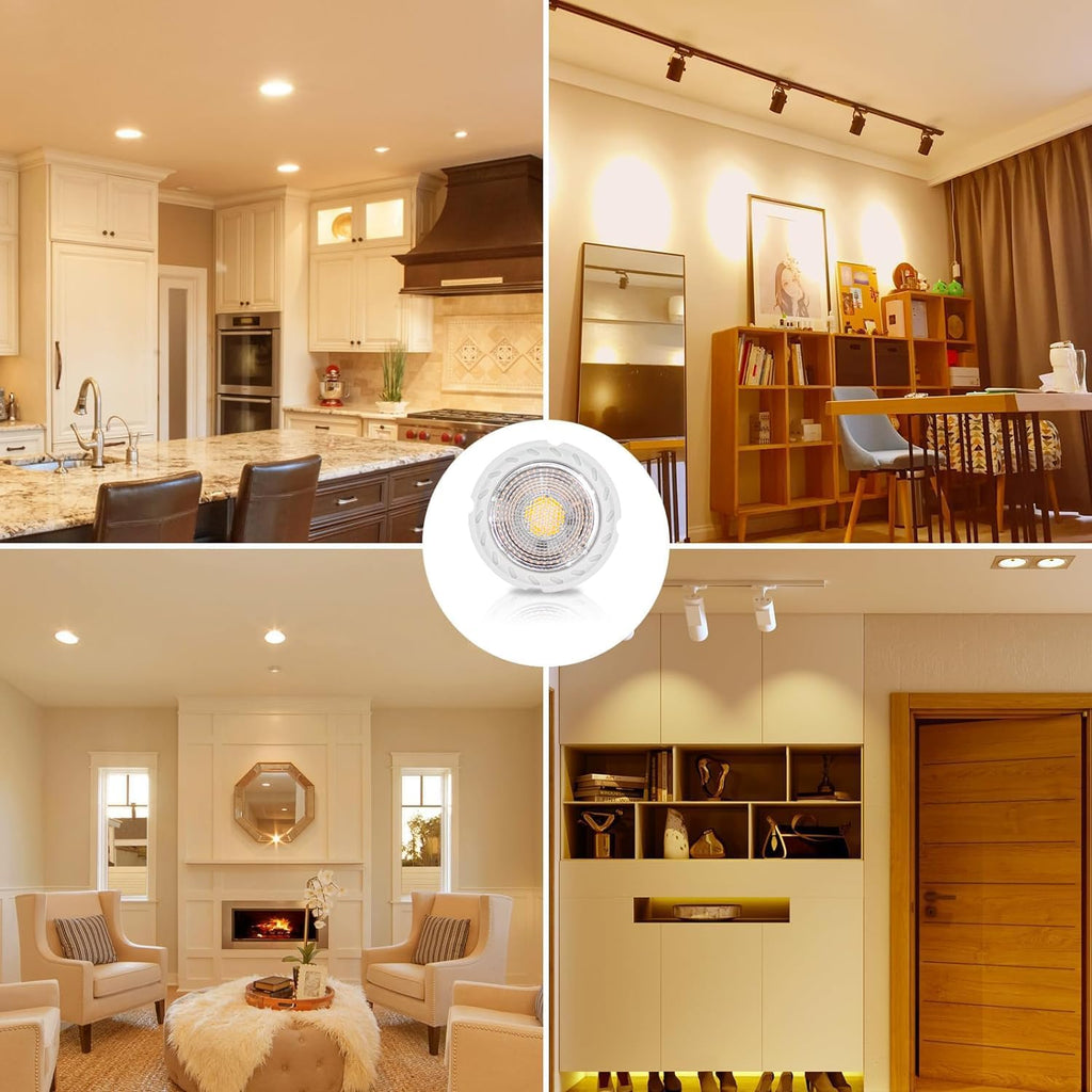 GU10 LED Lamp, 60W Halogen Bulbs Equivalent, 5.5W 600LM, 6000K Daylight White,110V dimmable GU10 Mr16 LED Bulbs