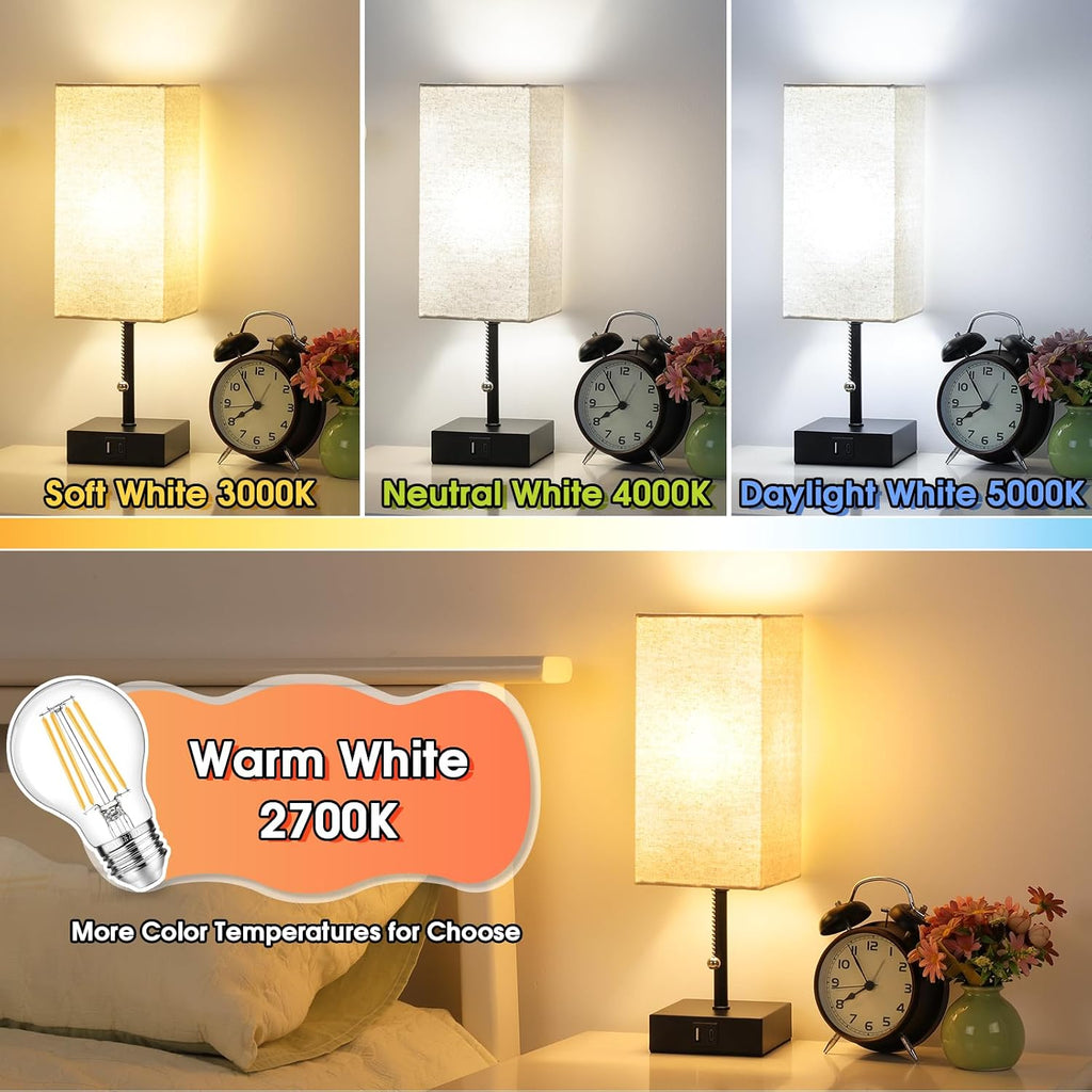 60W Equivalent LED Edison Bulb Dimmable 850LM Warm White 2700K