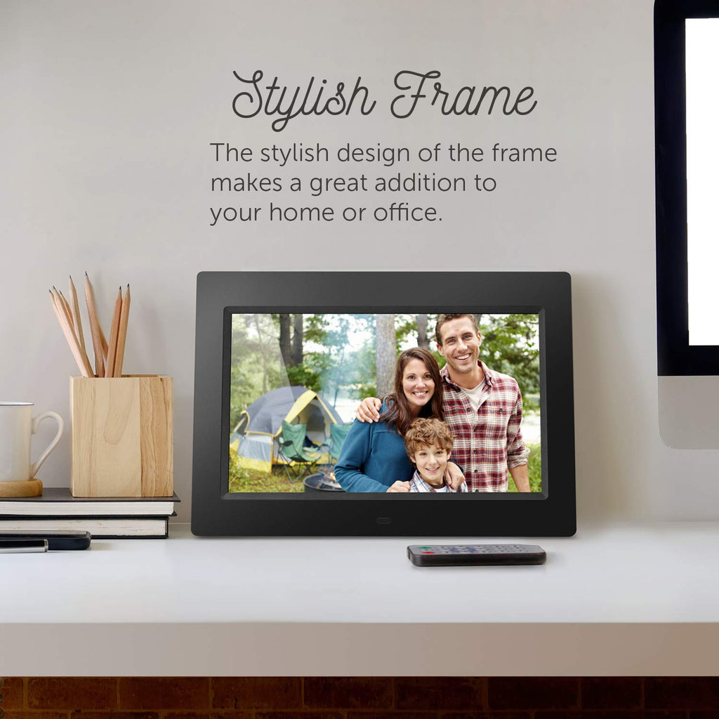 10" LCD Digital Photo Frame w/4GB Built-In Mem & USB SD/SDHC Support (ADMPF310F) Black