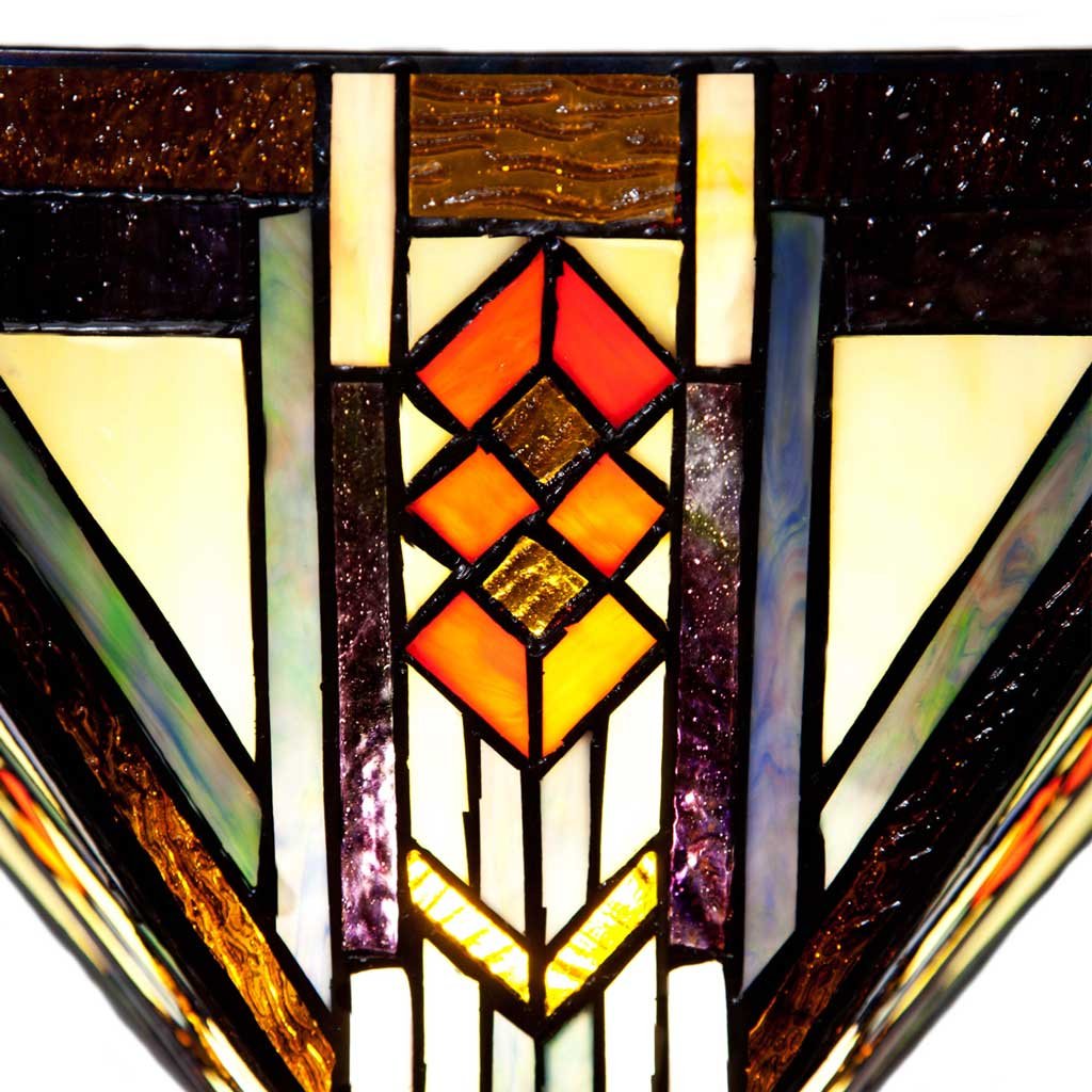 70" H Stained Glass Mission Style Southwestern Torchiere
