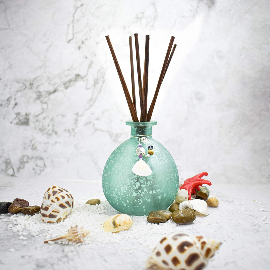 Reed Diffuser, Ocean Mist Home Fragrance Gift Set Bathroom Office Elegant Decorations, Aromatherapy Oil Refill -3.4