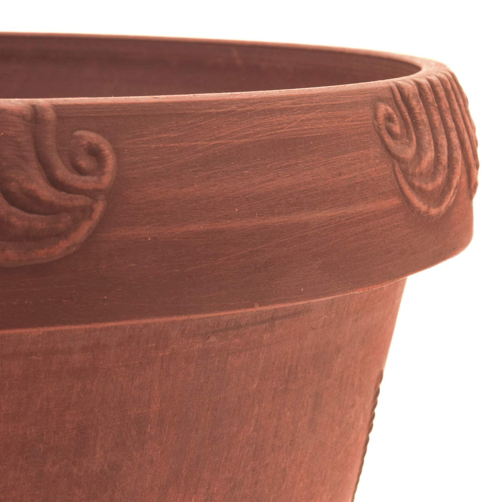 Dragonfly Planter Pot for Indoor and Outdoor Plants and Gardens, 12.5' by 10, Terra Cotta Color