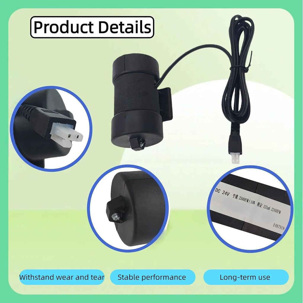 ZYT-36S-42 Adjustable Bed Massage Motor Replacement for Head & Foot Areas - 24V, 2500 RPM, Easy Installation, Fits