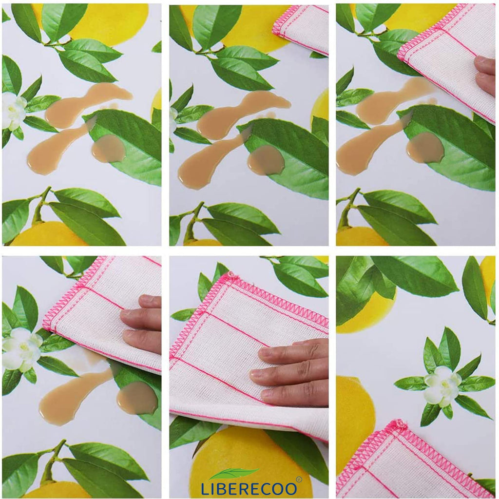 Vinyl Tablecloth with Flannel Backing, 60 x 102 Lemon Stain-Resistant Rectangle PVC Flannel Backed Table Cover