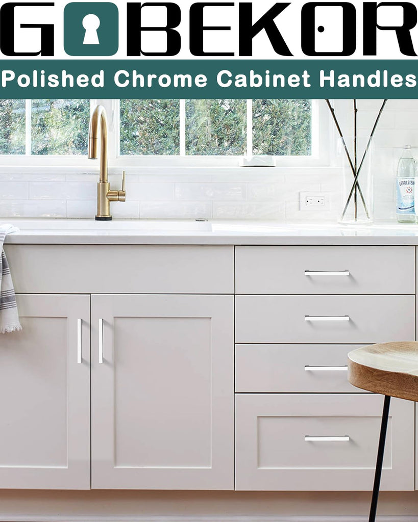 30 Pack Cabinet Pulls - Solid Zinc Alloy Kitchen Bathroom Cabinet Handle & Pull for Drawers, Dressers Cabinets