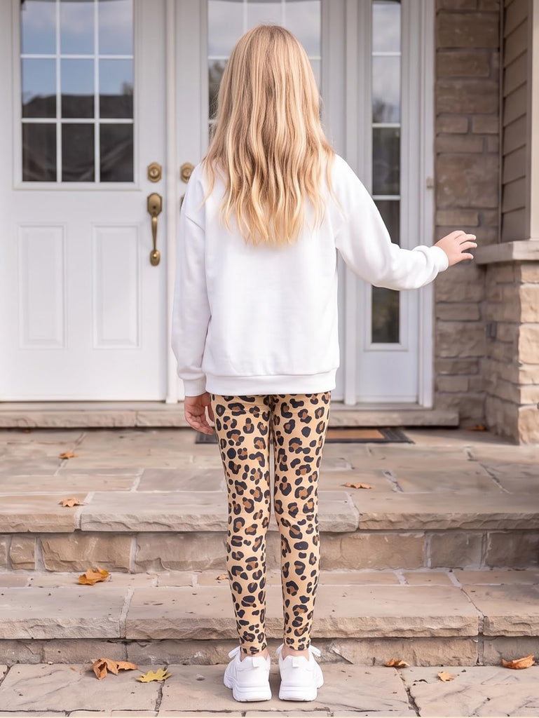 Girls Clothes Fall Winter 2 Piece Outfits Long Sleeve Sweatshirt and Pants Kids Fashion Clothing Sets