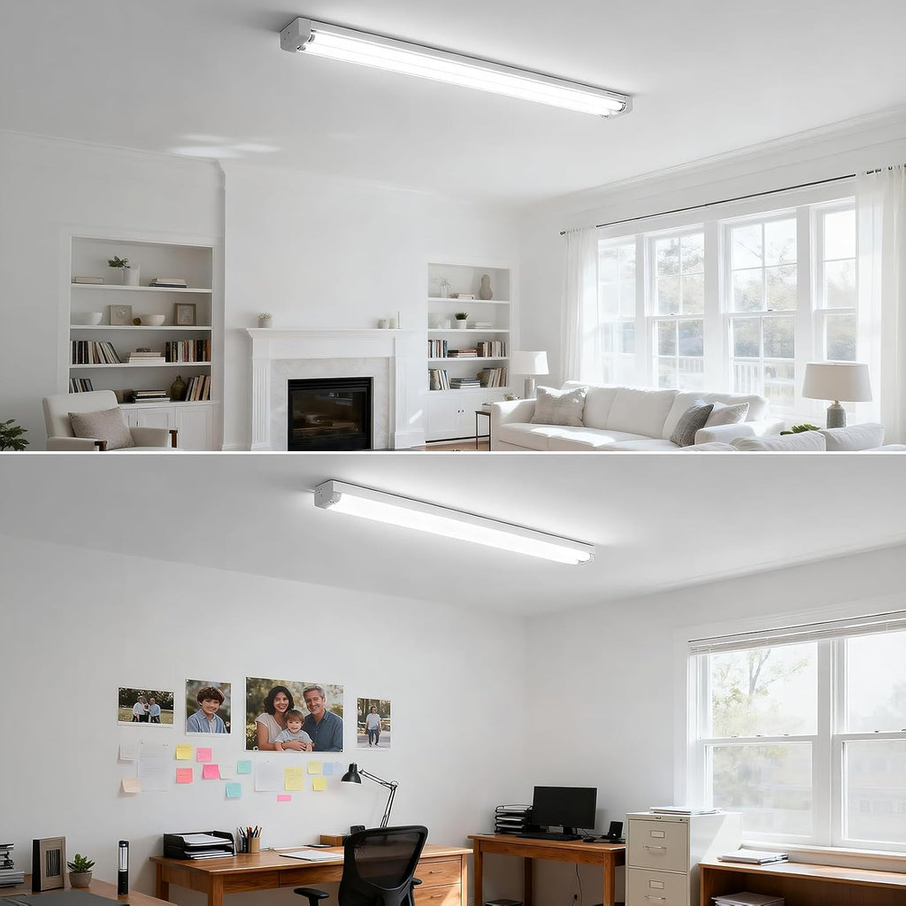 Fluorescent Light Bulbs 48 inch, T8 LED Bulb 4 Foot Type A+B Replacement for F32T8 or F40T12 Tube, 24W 3200LM 5000K