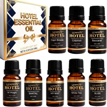 Hotel Diffuser Oil Discovery Kit - Buyers' Best Picks - 10 mLX8, Hotel Fragrance Oil Gift Set - for Waterless