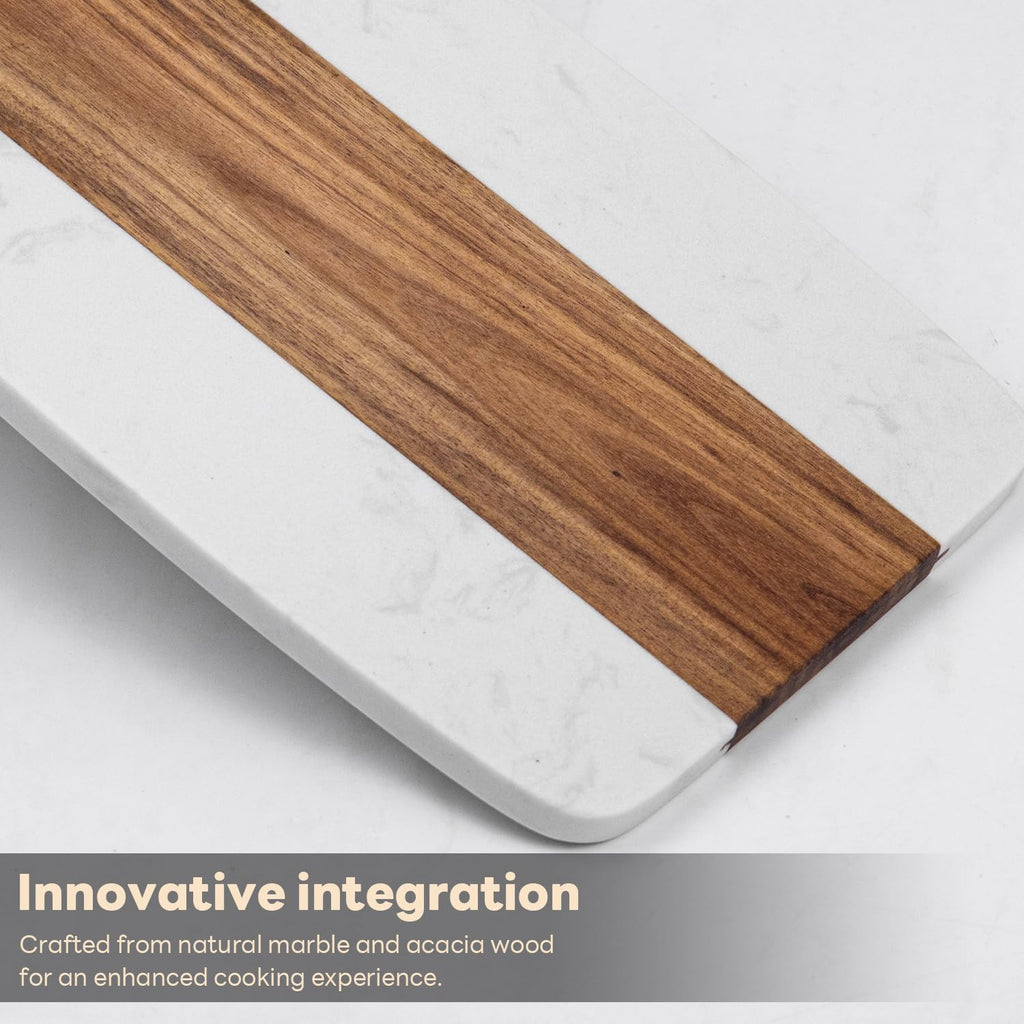 Marble Cutting Board, Charcuterie Board with Handle, Marble chopping board for steak, cheese, hamburgers
