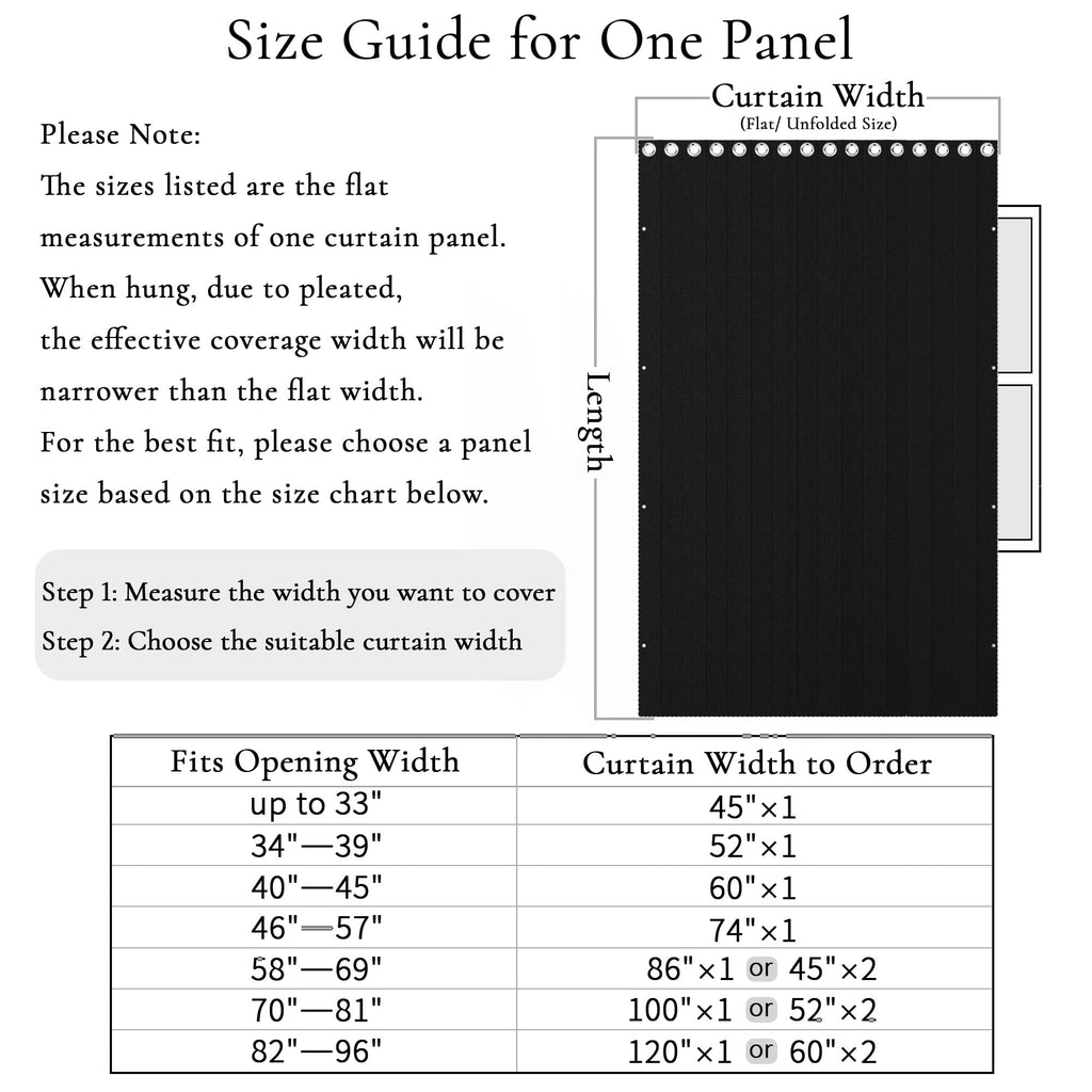 52 W x 84 L Inch Full Blackout Pinch Pleat Curtain Faux Linen Drape with Tieback, Room Darkening Energy Saving Window