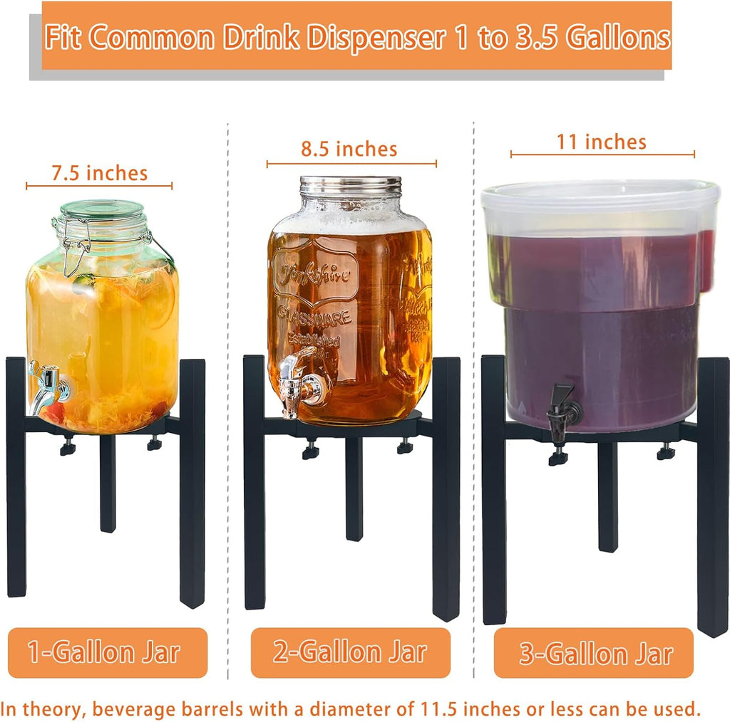 Drink Dispensers Stand For Party. Universal Beverage Dispensers Stand Adjustment Range 7.1 to 11.5 inches Wide