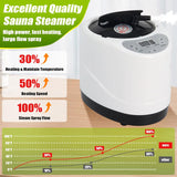 Wadoy Sauna Steamer Machine, 3L 1200W Portable Home Sauna Steamer with Remote Control