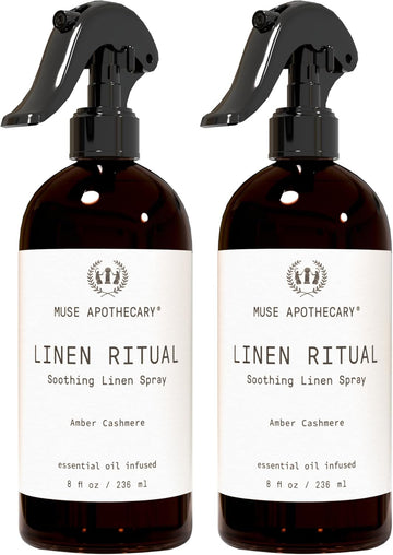 Linen Ritual - Aromatic, Soothing, and Relaxing Linen Mist, Laundry and Fabric Spray - Infused with Aromatherapy - Set of 2