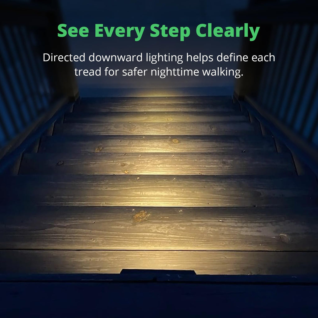 Low Voltage 9-15V AC/DC LED Linear Step Lights, 2W Landscape Cutoff Stair Riser Light, Outdoor Waterproof