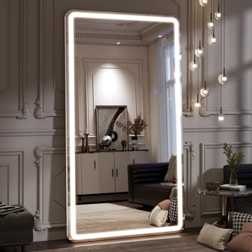 76"x34" Large LED Full Length Mirror with Dimmable Lights