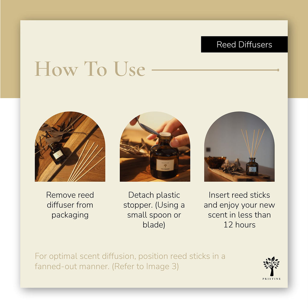 Lavender Dream Diffuser Refill with Free Reed Stick | Fresh Lavender Room Fragrance Reed Diffusers, Oil & Room